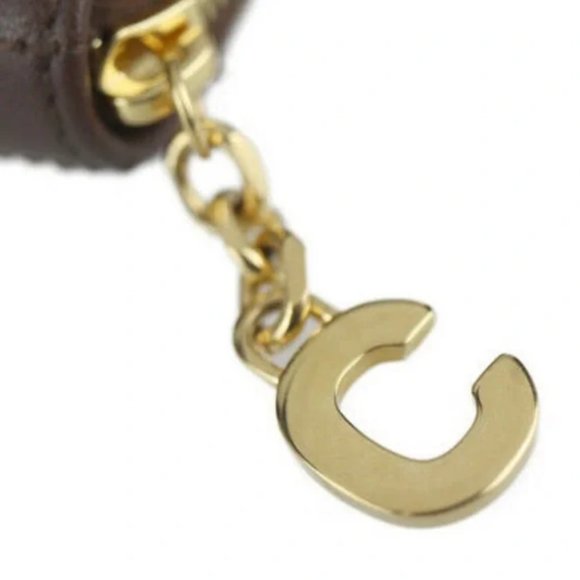 AUC $590 Celine C-Charm Quilted CALFSKIN Compact Zip Wallet New in the box - Picture 11 of 16